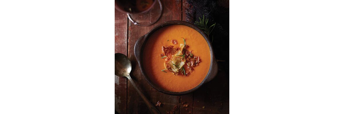 Toskanische Tomatensuppe mit weißen Bohnen - Vitamix Rezepte für den Alltag: Gesunde heiße Suppen