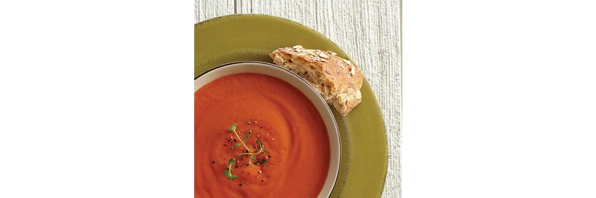 Heisse Tomatensuppe mit Thymian - Heisse Suppen aus dem Vitamix und vielfältige Rezepte